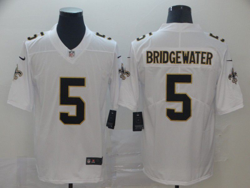 Men New Orleans Saints 5 Bridgewater White Nike Vapor Untouchable Limited Player NFL Jerseys